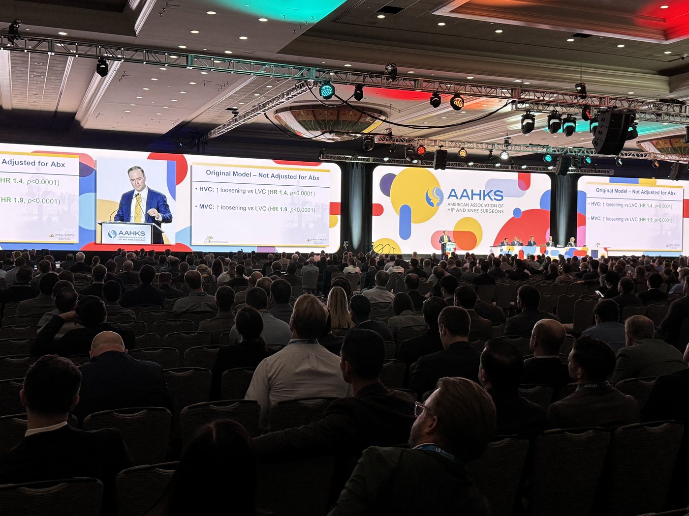 Dr. Andrew Harris speaking at the AAHKS Annual Meeting