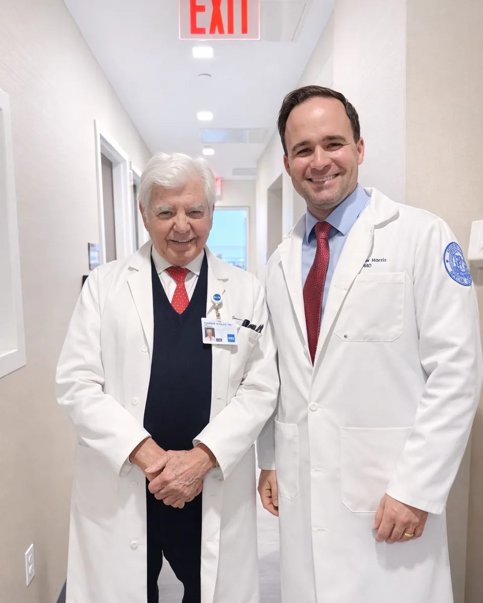 Dr. Harris with Dr. Thomas P. Sculco at Hospital for Special Surgery